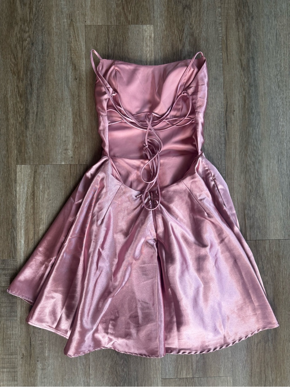 Windsor Rose Pink Spaghetti Strap Party Dress - Picture 3 of 8